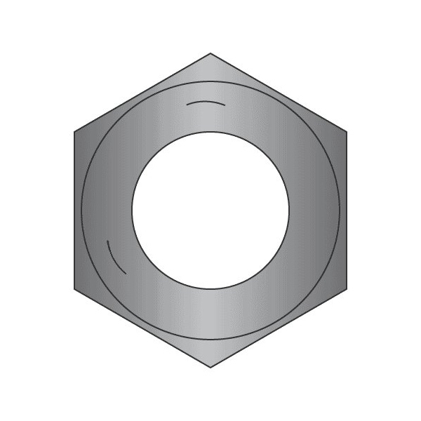 Newport Fasteners Hex Nut, 5/16"-24, Steel, Grade 5, Plain, 17/64 in Ht, 3400 PK 166218-BR-3400 - main